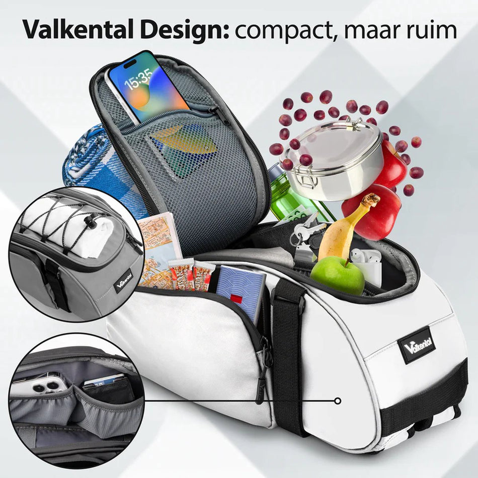 Valkental - Trunkbag - Reflecterend - Bagagedragertas