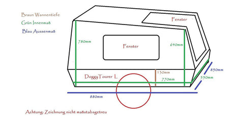 DoggyTourer fietsaanhanger - L - Marley Doornbikes