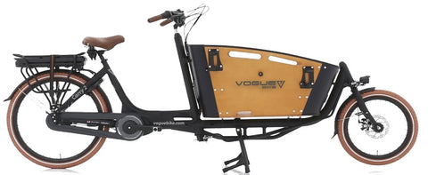Vogue Carry 2 Lastenrad Mattschwarz / Braune Verpackung