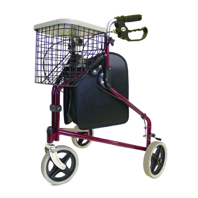 Drive Tri Walker Rollator met mand en dienblad