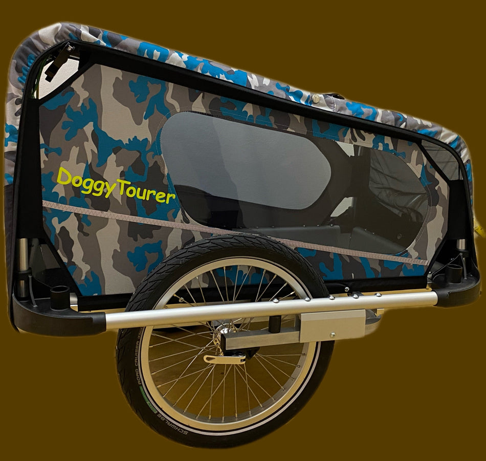 DoggyTourer Idefix - S - Camouflage Blauw