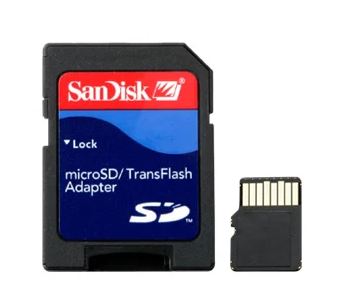 4 GB microSD™ kaart met SD™ adapter