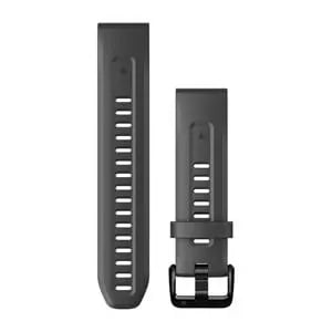 Garmin Quickfit horlogeband - Siliconen - 20 mm - Graphite Garmin