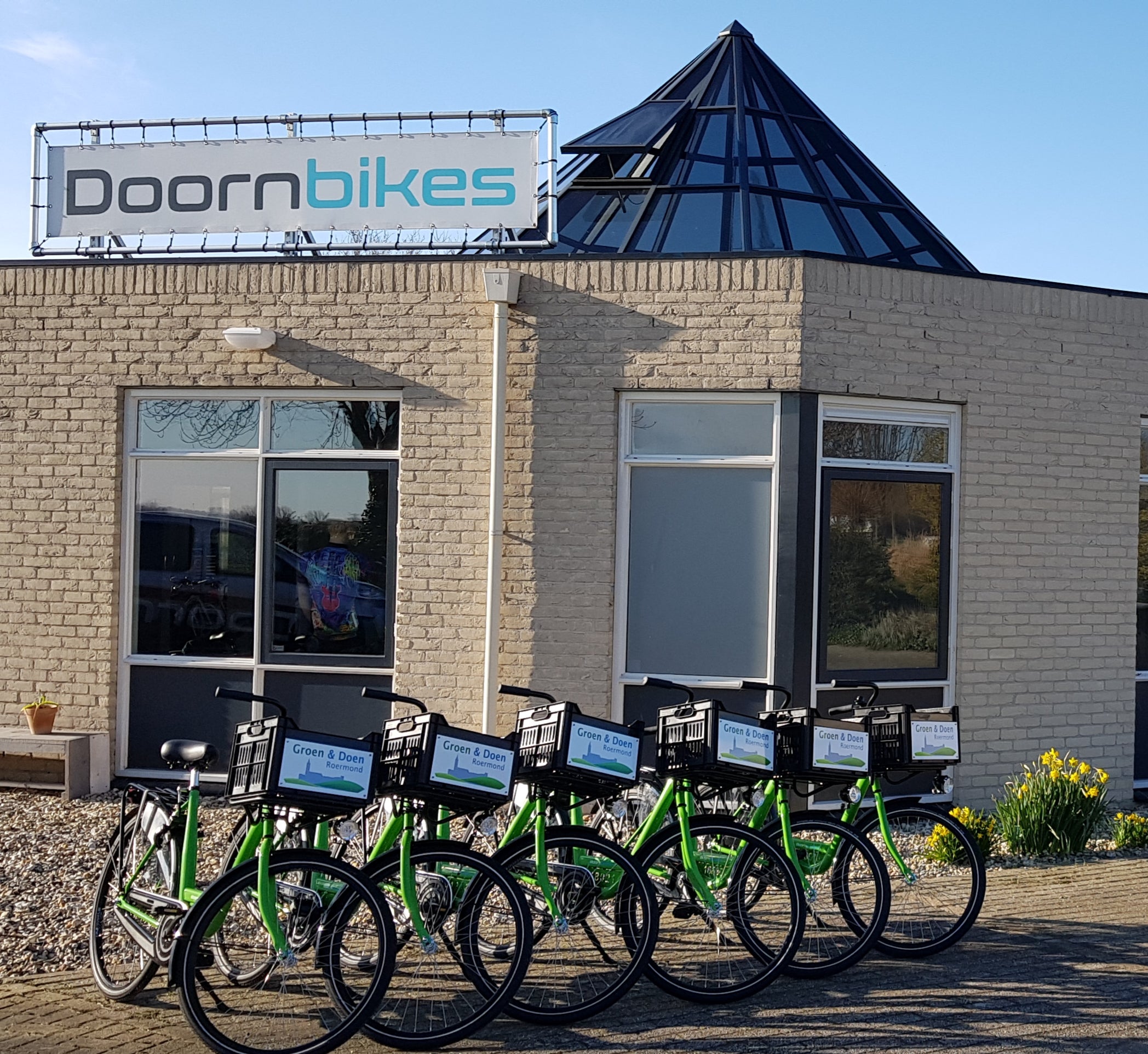 Doornbikes Bedrijfsfiets met logo-panelen Doornbikes