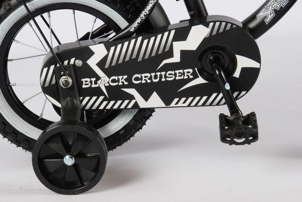 Black Cruiser Kinderfiets 12 inch Zwart Volare