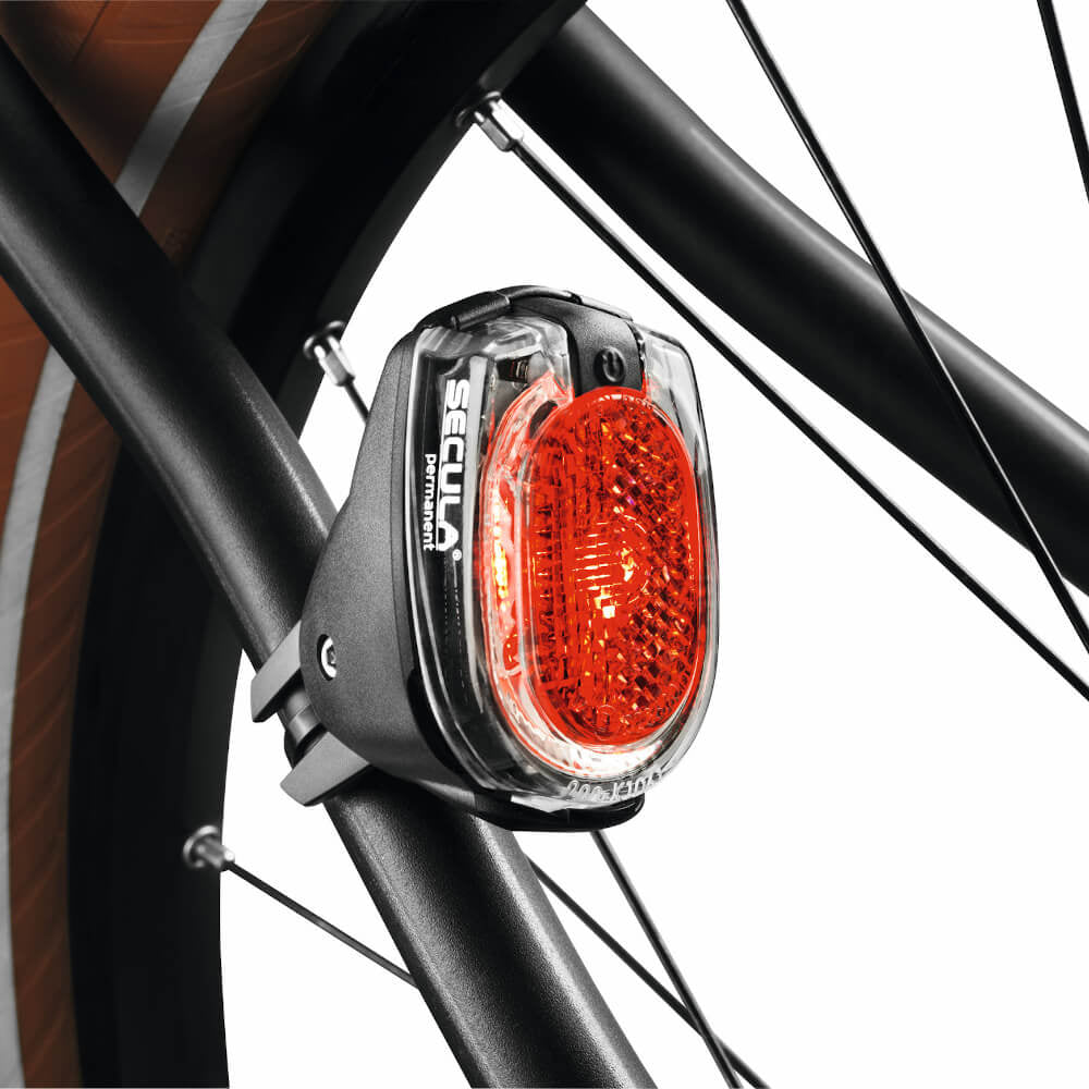 Achterlicht Busch en Müller Secula Led Met Standlicht Naafdynamo Zwart Doornbikes