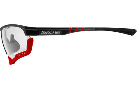 BRIL AEROCOMFORT XL BLACK GLOSS PH.CH RED MIRROR (SCN-XT) Doornbikes