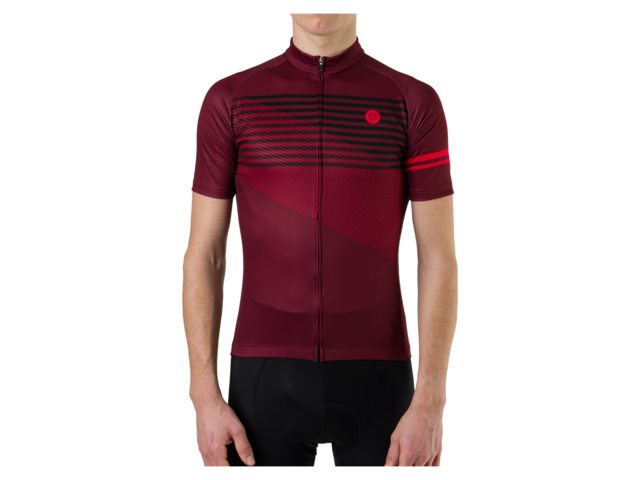 Agu Heren Fietsshirt Striped Windsor Wine AGU