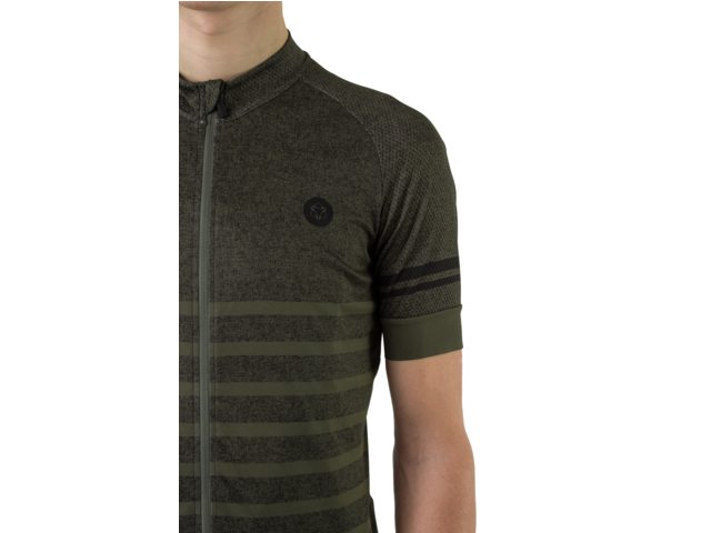 Agu Heren Fietsshirt Melange Army Green AGU