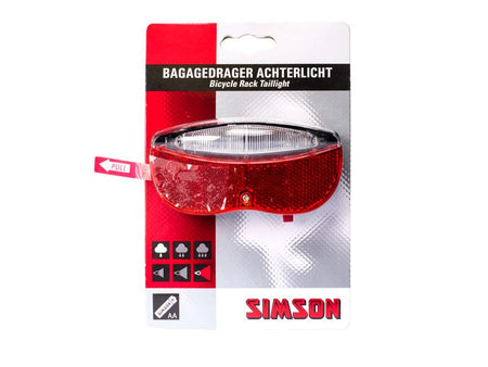 Simson Batterij Bagagedrager Achterlicht Taillight Simson