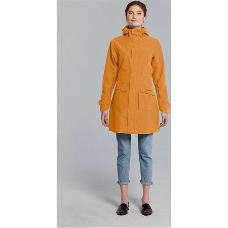 Basil Regenjas Mosse Parka Dames Golden Brown Basil