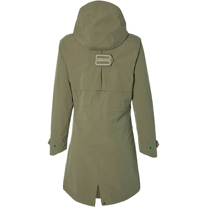 Basil Regenjas Mosse Parka Dames Olive Green Basil