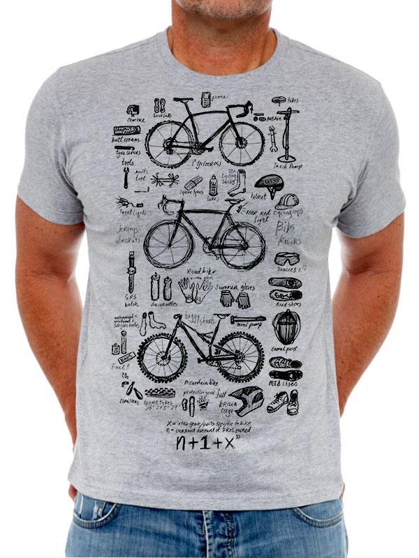 Shirt met best sale fiets print