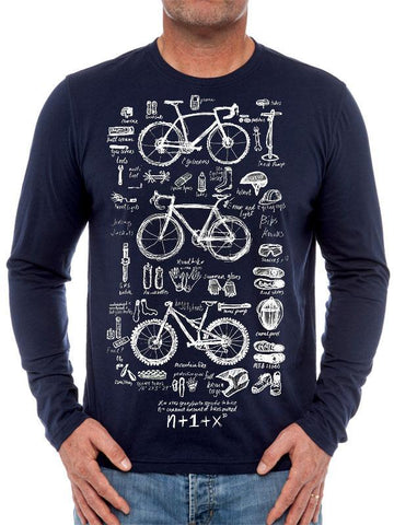 Bike Maths langærmet skjorte