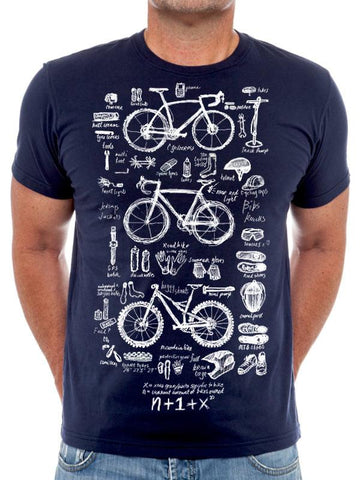 Fahrrad-Mathe-T-Shirt