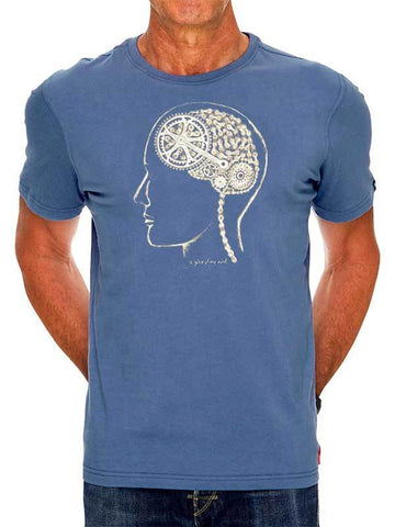Bike Brain (denim) t-shirt