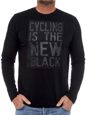 Cycling Is The New Schwarzes Langarmshirt