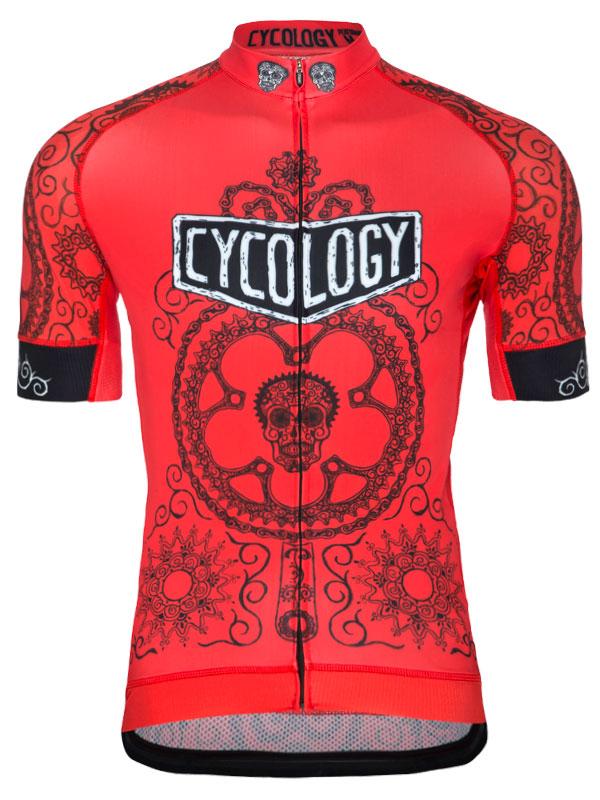 Fietsshirt heren Day of the Living (Red) Cycology