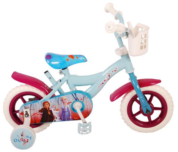 Disney Frozen 2 Kinderfiets - 10 inch - Blauw/Paars Doornbikes