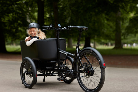 Butchers & Bicycles Bakfiets MK1-E - Vario - Zwart - Zwarte bak Doornbikes