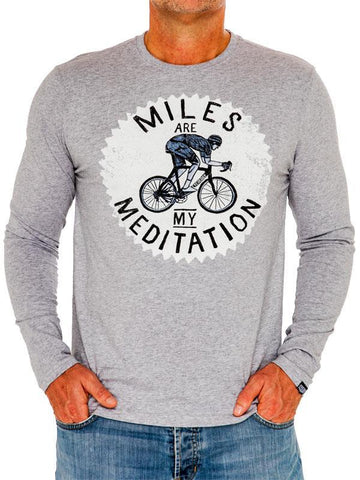 Miles are my Meditation lange mouwen shirt