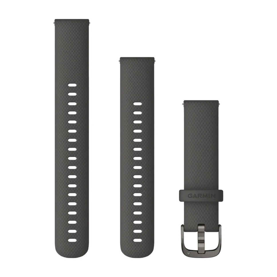 Garmin Quick Release Siliconen band - 18 mm - Graphite Grey Garmin