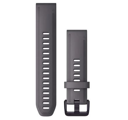 Garmin Quickfit horlogeband - Siliconen - Leigrijs - 20 mm Garmin