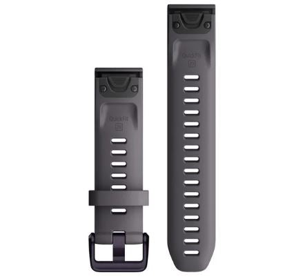 Garmin Quickfit horlogeband - Siliconen - Leigrijs - 20 mm Garmin