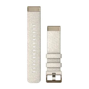 Garmin Quickfit horlogeband - Nylon - 20 mm - Cream Heathered - Cream Gold gesp