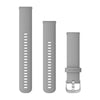 Garmin Quick Release Siliconen band - 18 mm - Powder Grey zilveren gesp