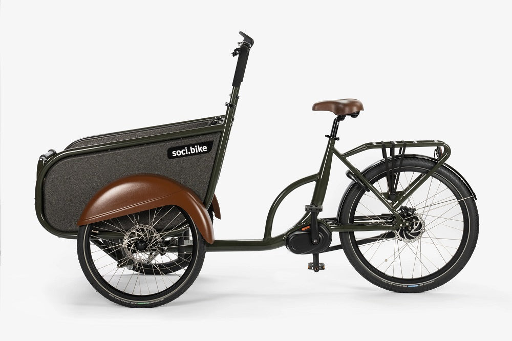 SociBike - Bakfiets – RAL 1024 (Okergeel) Doornbikes