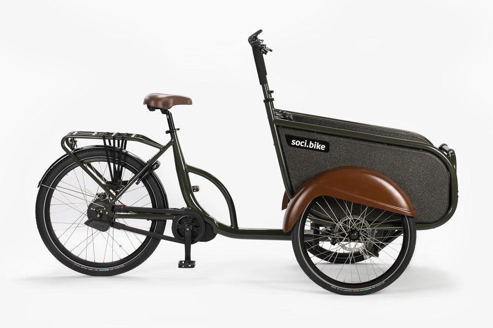 SociBike - Bakfiets – RAL 1024 (Okergeel) Doornbikes