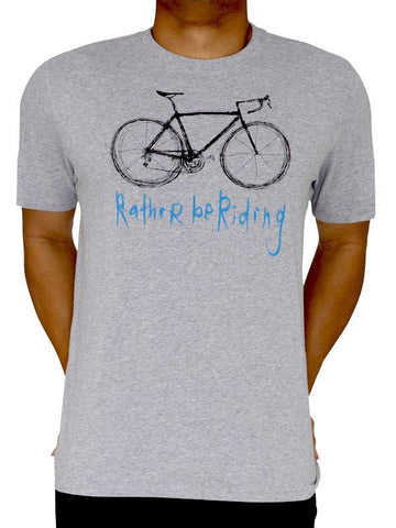Rather Be Riding (grijs) t-shirt