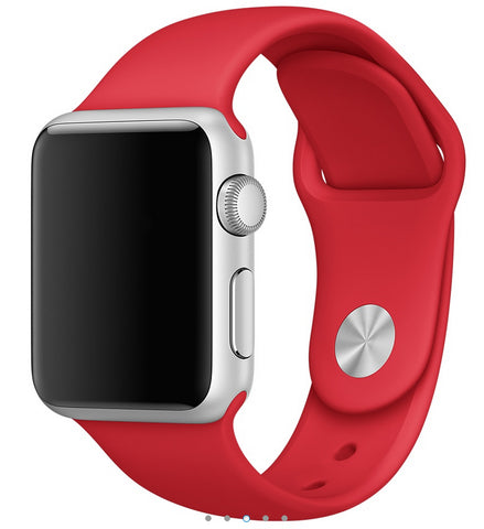Apple siliconen band rood