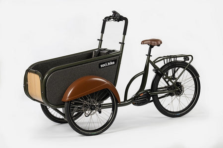 SociBike - Bakfiets – RAL 1024 (Okergeel) Doornbikes