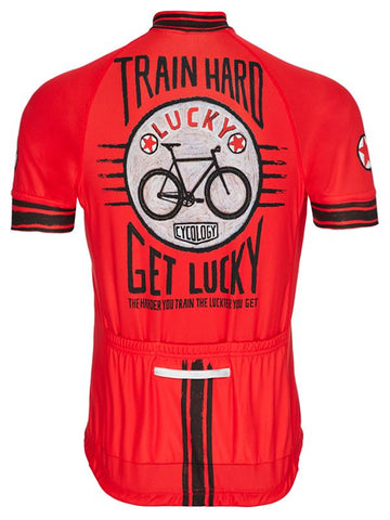 Herre cykeltrøje Train Hard Get Lucky RF