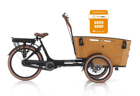 Vogue Cargo Bike Carry 3 mat sort - brun æske