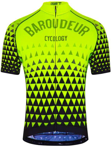Cykeltrøje til mænd Baroudeur (lime)