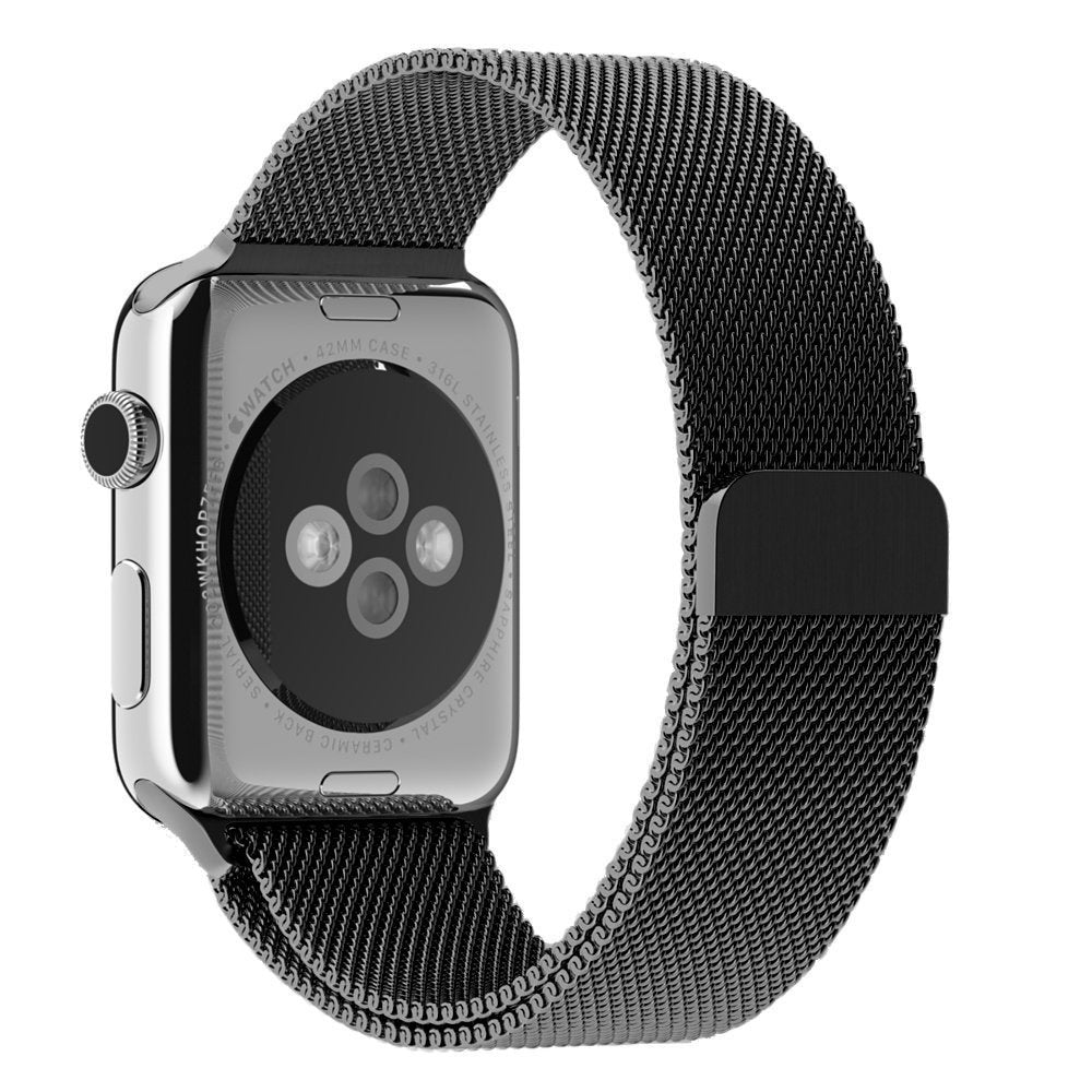 Apple milanese band zwart Doornbikes