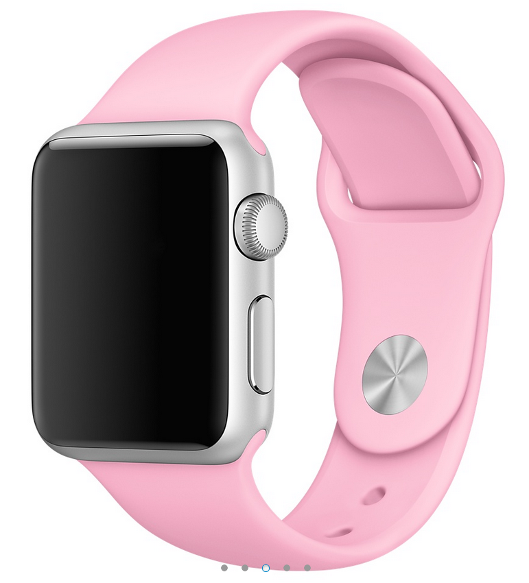 Apple siliconen band helder roze Doornbikes