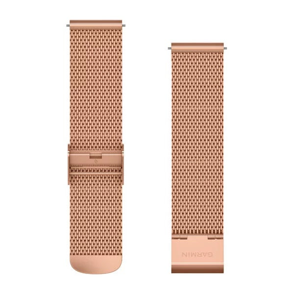 Garmin Quick Release Milaanse metalen band - 20 mm - 18K Rose Gold PVD Garmin