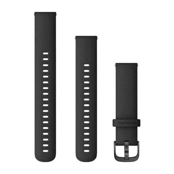 Garmin Quick Release Siliconen band - 18 mm - Zwart Garmin