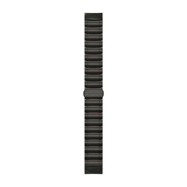 Garmin QuickFit Hybride Titanium/Siliconen armband – carbon grey DLC 22 mm Garmin