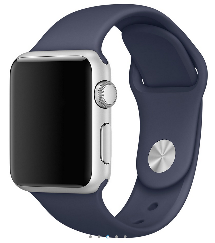 Apple siliconen band midnight blauw Doornbikes