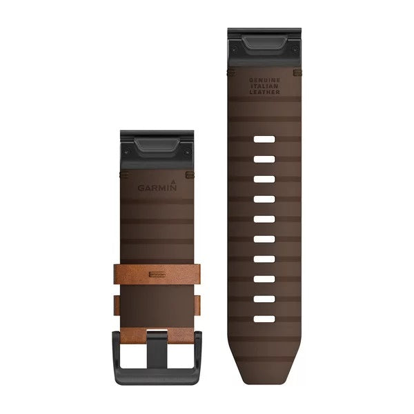 Garmin Quickfit Lederen band - 26 mm - Chestnut Garmin